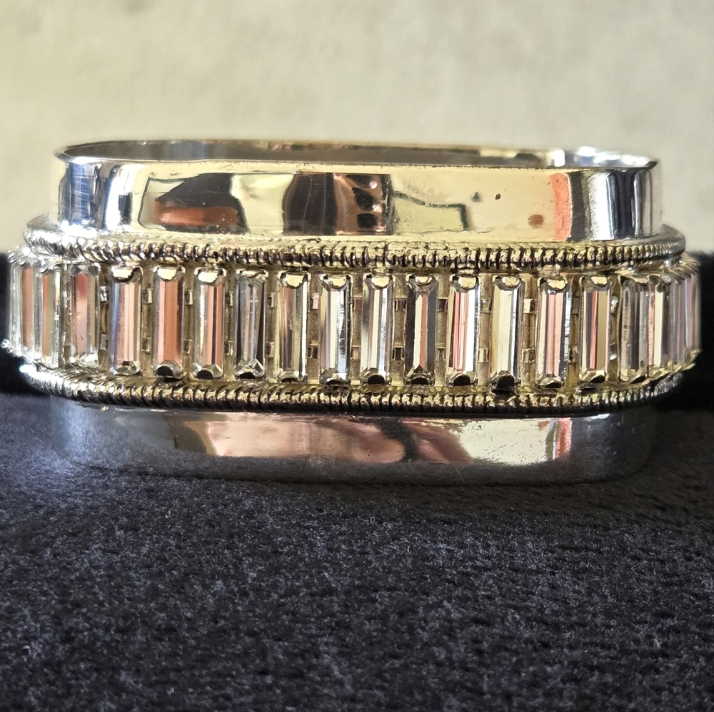 Erickson Beamon Rocks Squared Bangle Bracelet Set - image 6